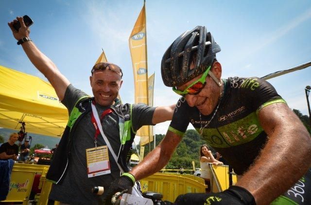 Kevin Evans after winning in Sabie in 2012