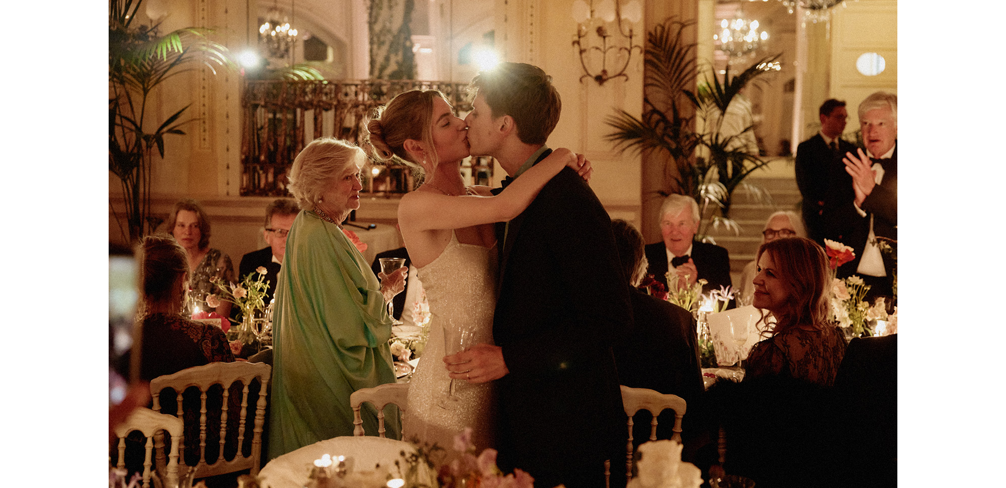 an image of georgie and charles at their wedding.