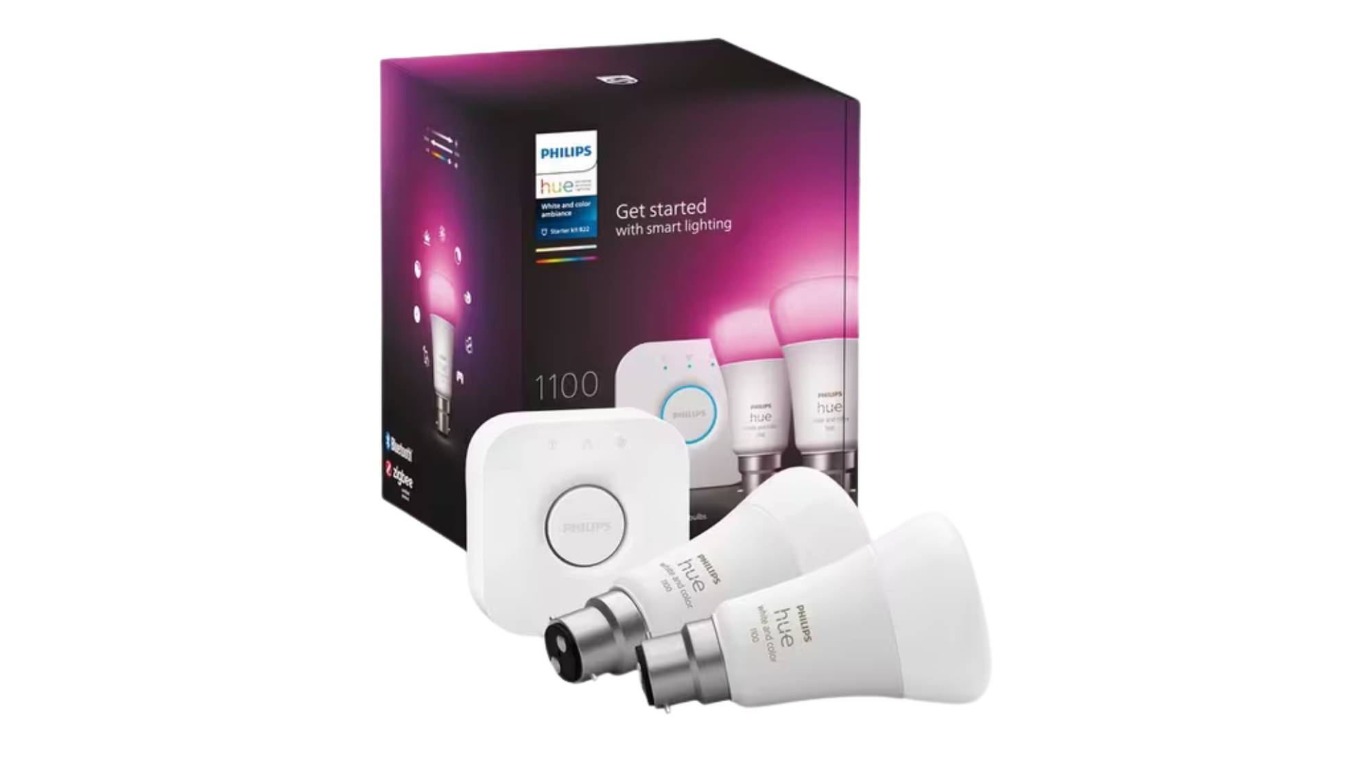 White and Colour Ambiance Wireless Lighting LED Starter Kit