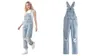 Next Ripped Relaxed Denim Dungarees