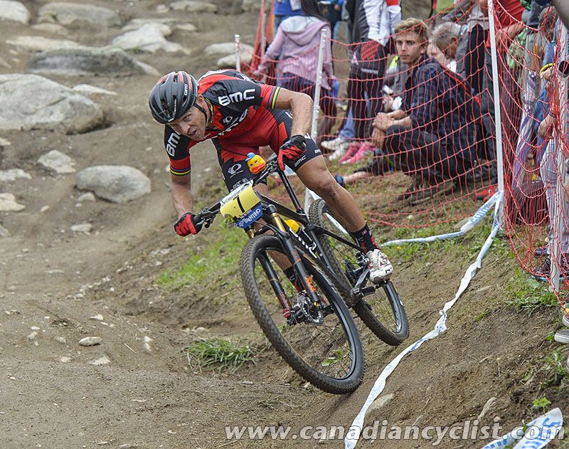 Ralph Naef (BMC Mountainbike Racing Team) riding his final race
