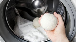 picture of wool ball in dryer