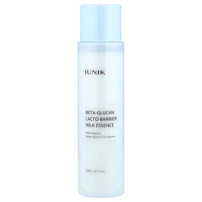 Iunik, Beta-Glucan Lacto Barrier Milk Essence, Dry &amp;amp; Sensitive Skin Type, 6.7 Fl Oz (200 Ml)