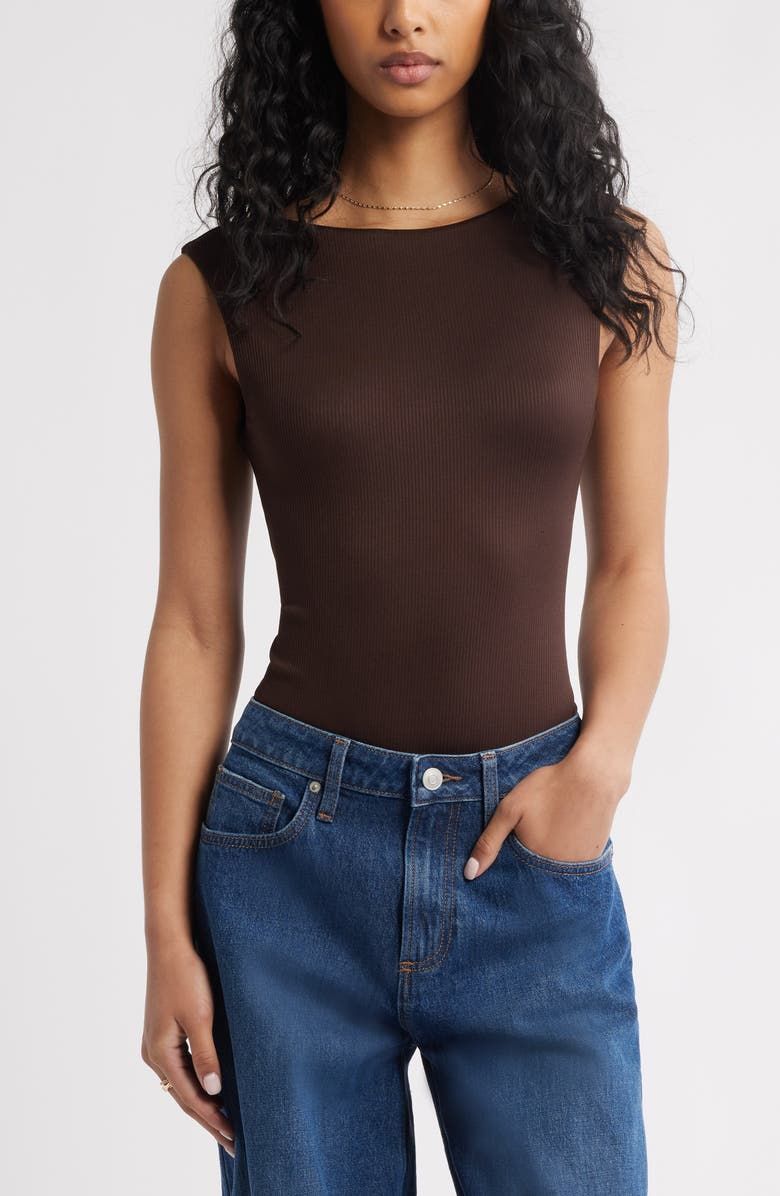 Open Back Butter Rib Bodysuit
