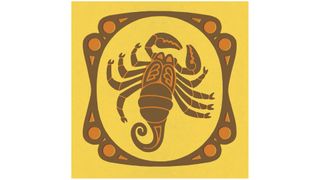 Illustration of Scorpio symbol.