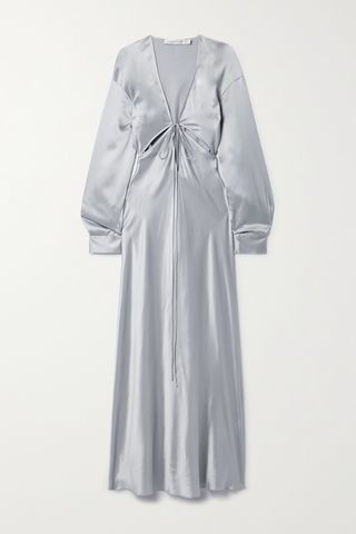 Triquetra Cutout Silk-Satin Maxi Dress