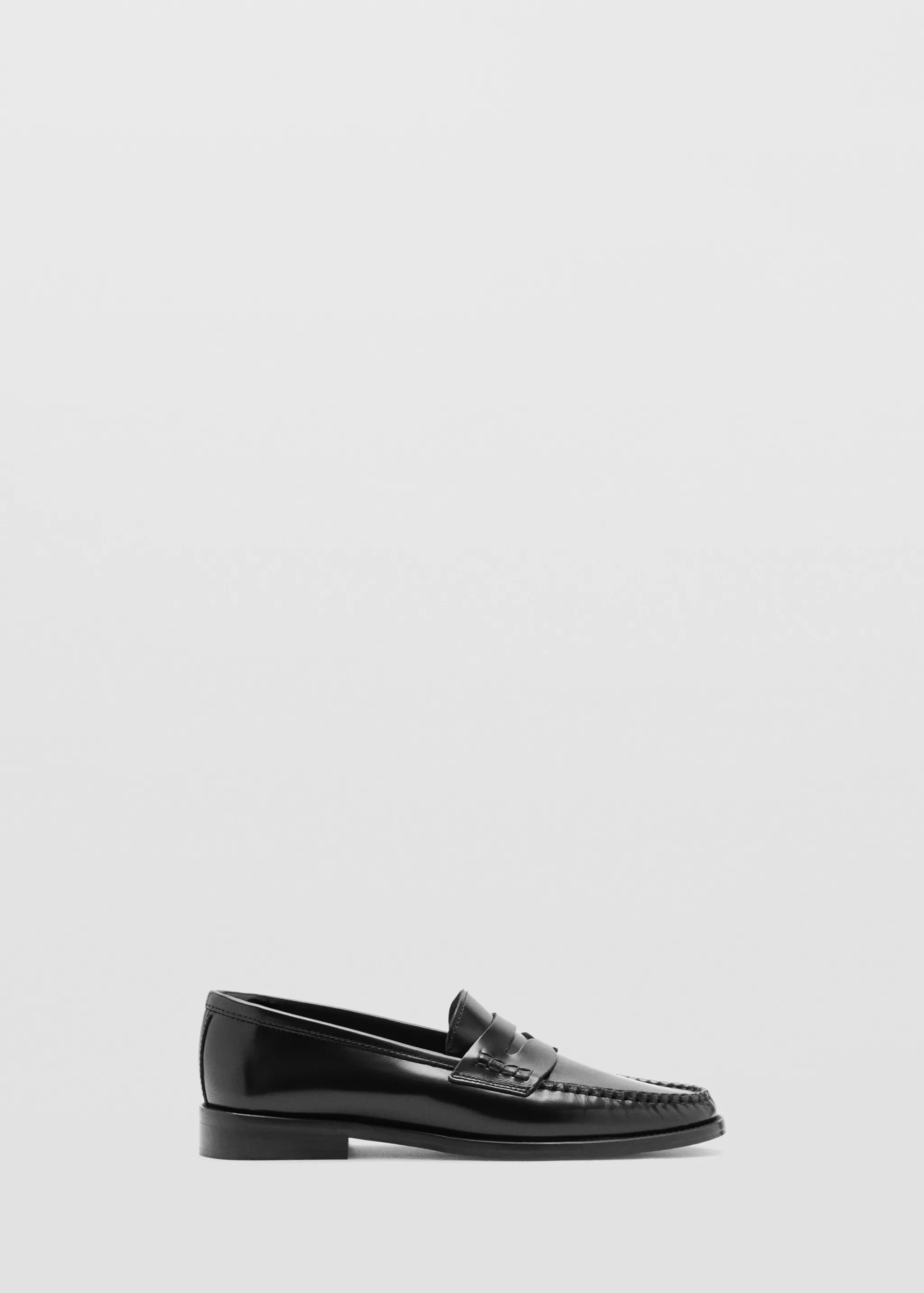 Gathered Leather Loafers - Women | Mango United Kingdom