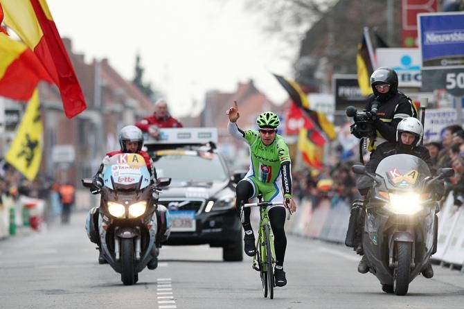 Peter Sagan (Cannondale) wins Gent Wevelgem