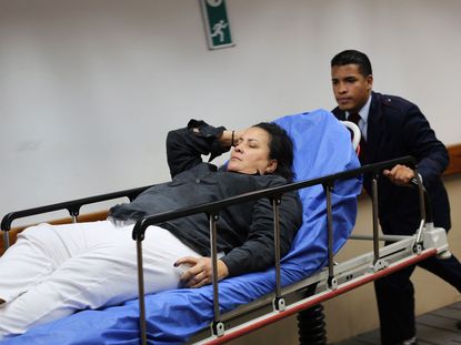 A female patient in a Venezuelan hospital, 2014