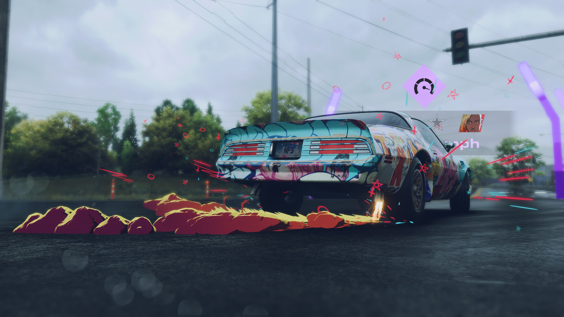 Need For Speed Unbound's wild visual effects are actually the best part