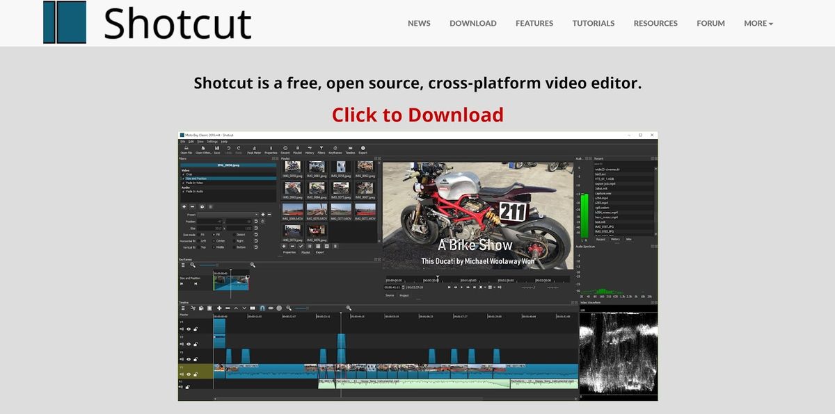 shotcut download youtube