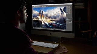 iMac being used by a creative pro