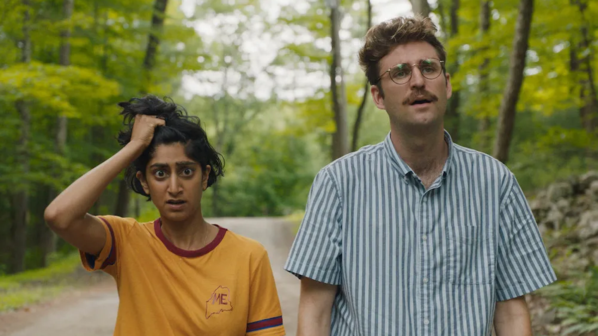 John Paul Reynolds and Sunita Mani in Save Yourselves!