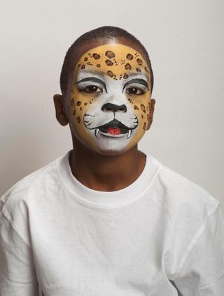 Leopard face paint