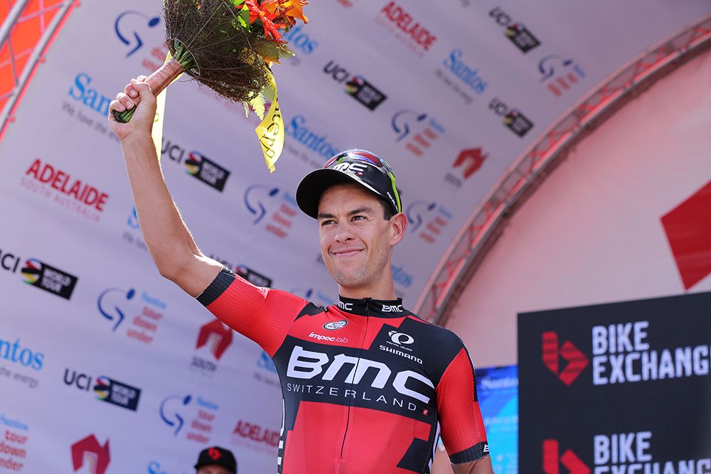 Richie Porte (BMC) waves