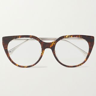 Fendi logo eyeglasses for cat eye glasses trend