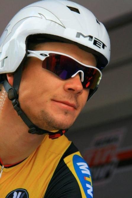 Martin Reimer (MTN-Qhubeka) looked to be having a good time moments before the start