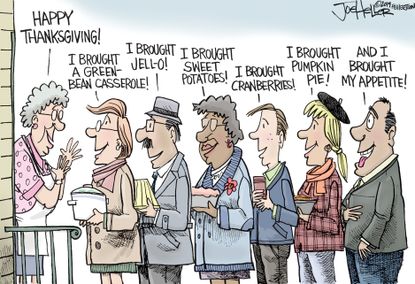 Editorial Cartoon U.S. Thanksgiving Line-up