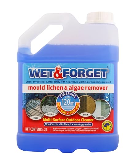 Wet &amp;amp; Forget Mould, Lichen &amp;amp; Algae Remover, Outdoor Patio Cleaner, Black Spot Remover, Bleach Free, 2l