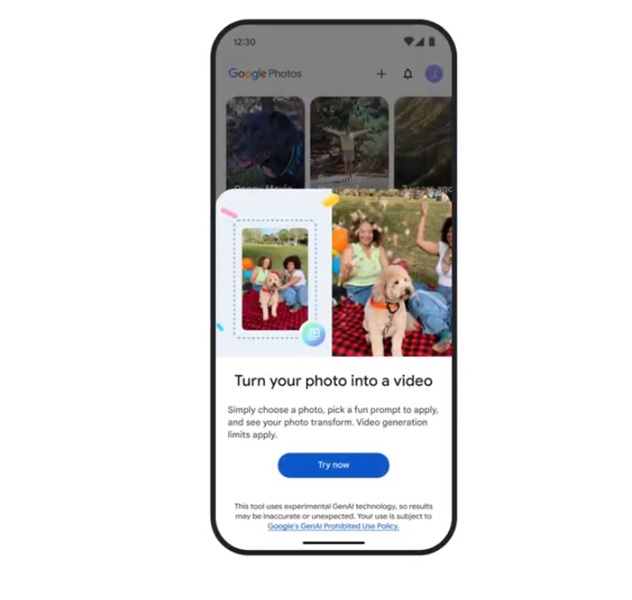 Google Photos begins receiving a photo-to-video feature that lets users turn their static images into short six second clips.