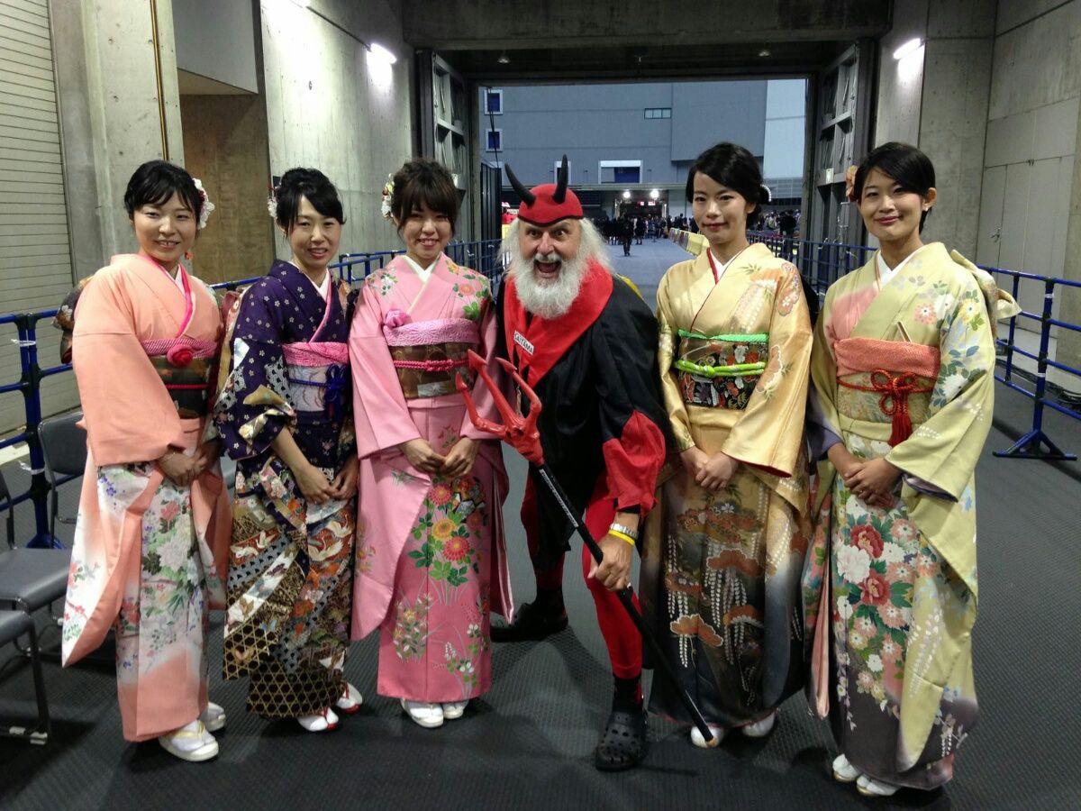 Didi Senft joined the riders in Saitama