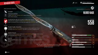Dead Island 2 Blood Rage weapon