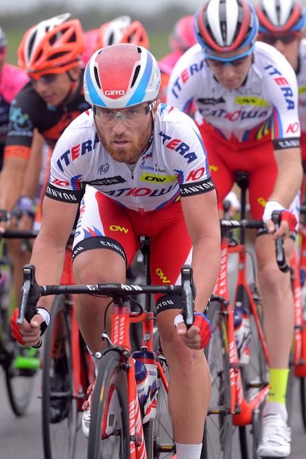 Luca Paolini leads Katusha on Stage 1 of the Tour de San Luis