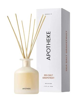 Apotheke Luxury Scented Oil Reed Diffuser for Home (Sea Salt Grapefruit)