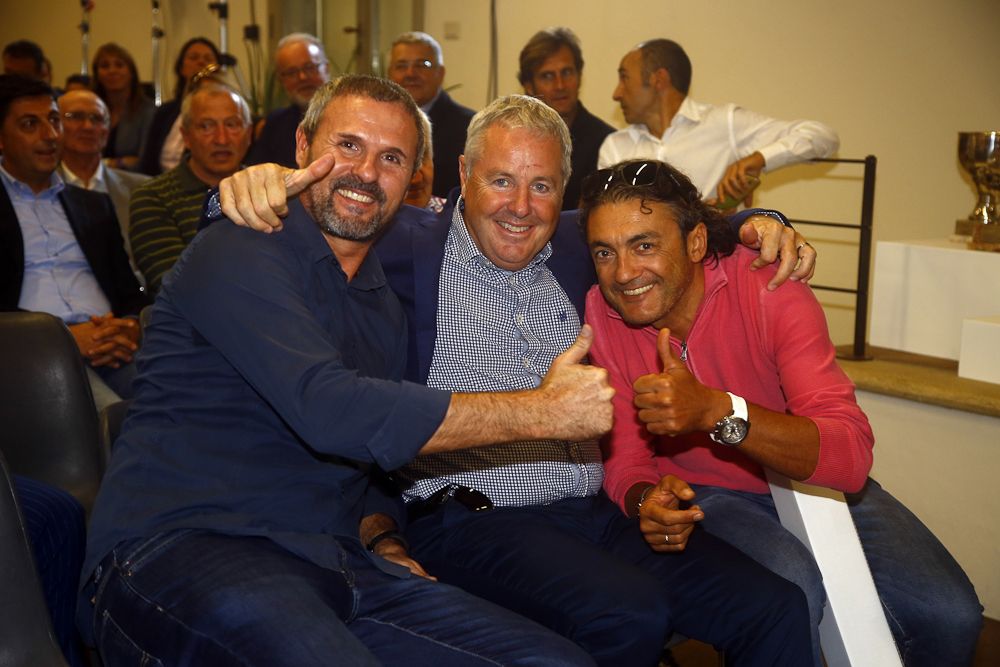Domenico Tacchella, Stephen Roche and Claudio Chiappucci