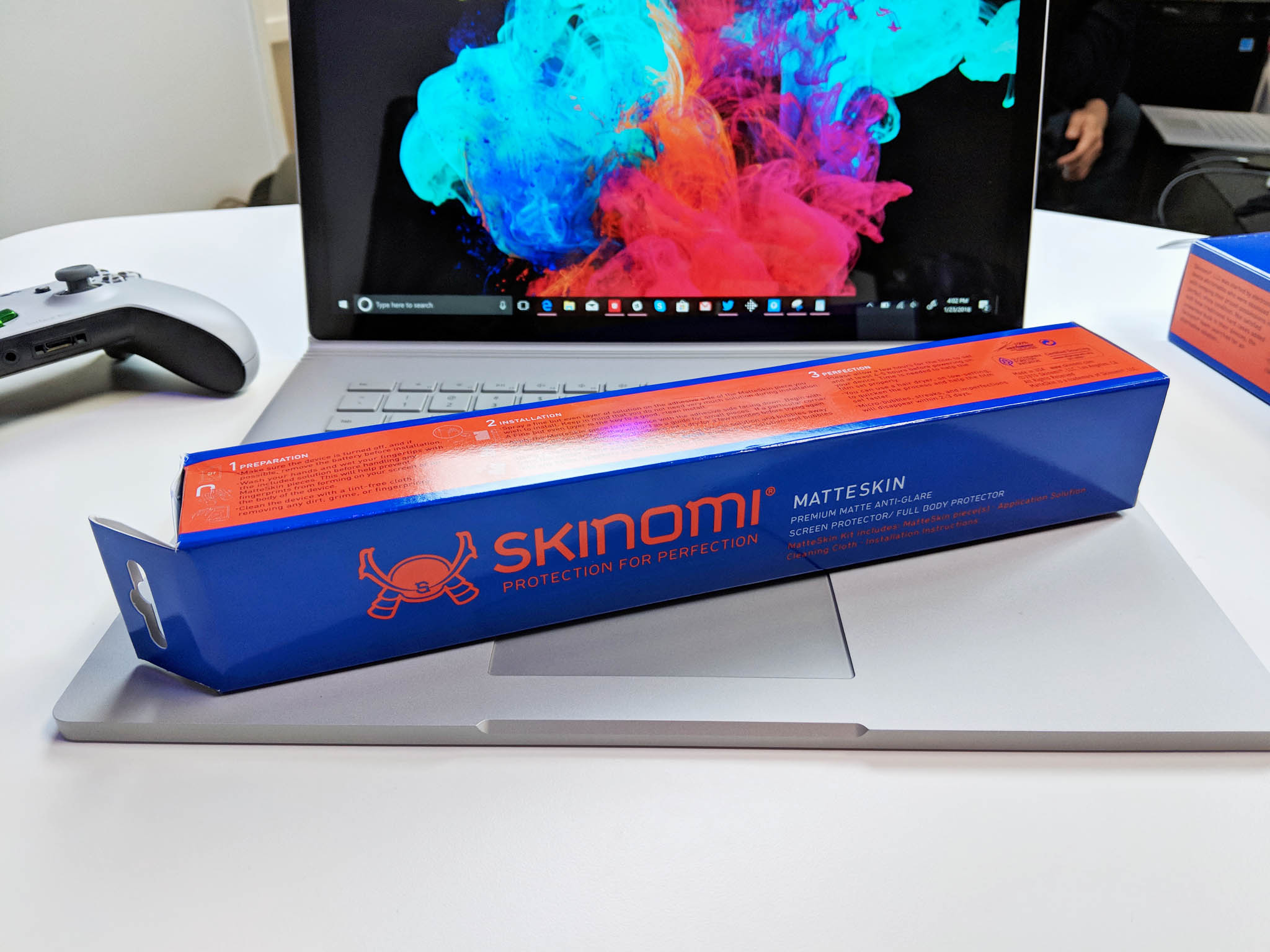 15" Skinomi Matte Anti-Glare Full Body Protector for Microsoft Surface Book 2 