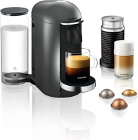 Nespresso VertuoPlus XN900T40 Coffee Machine with Aeroccino Milk Frother by Krups - View at Amazon