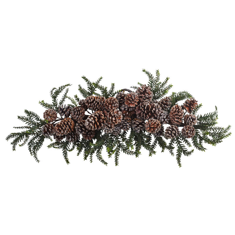 Primrue Iced Pine Cone Swag & Reviews | Wayfair