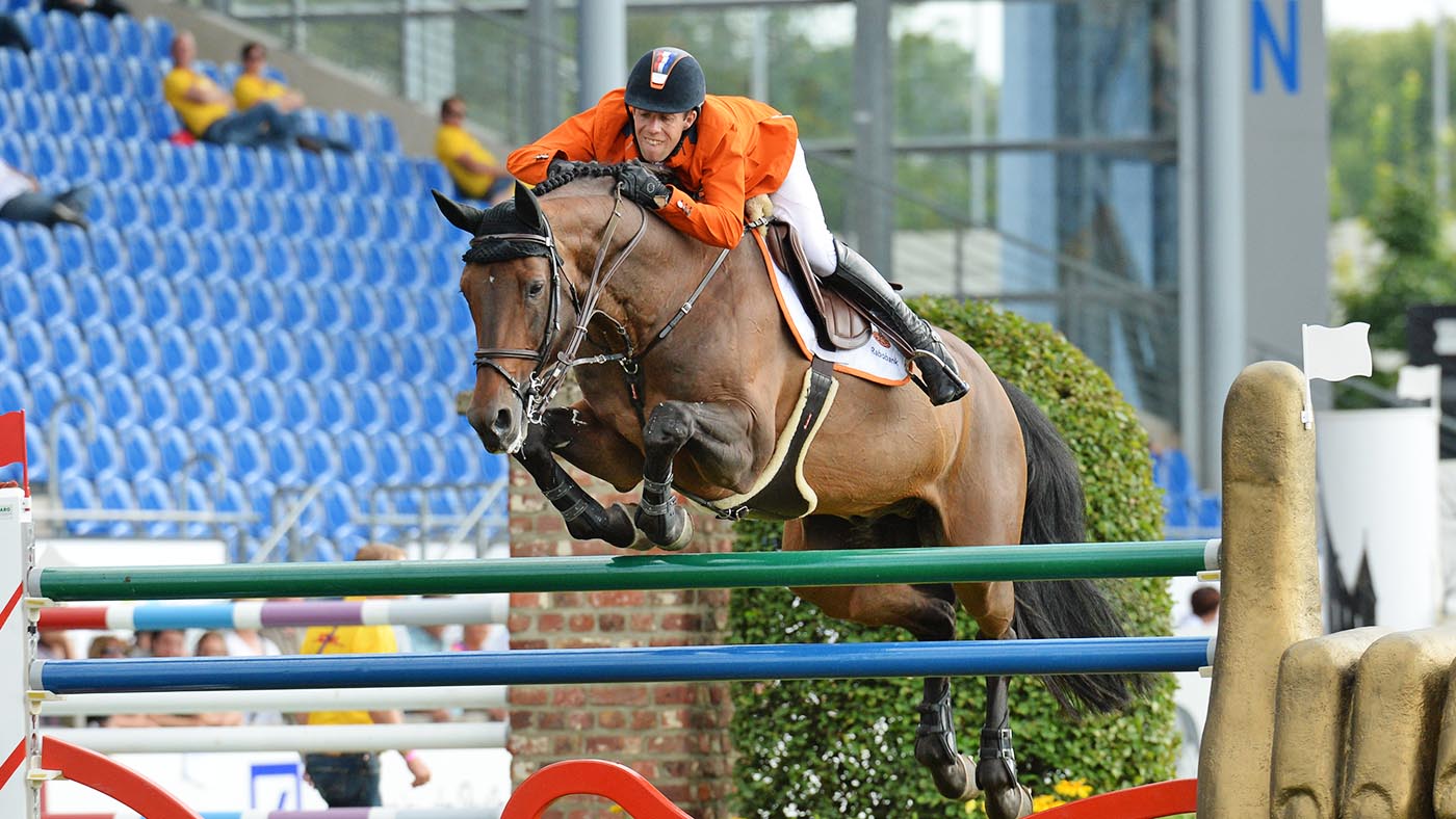 Maikel van der Vleuten and Verdi in action at the 2015 European Championships in Aachen