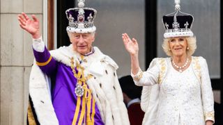 King Charles and Queen Camilla on the balcony