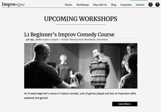 website for Impro Quo