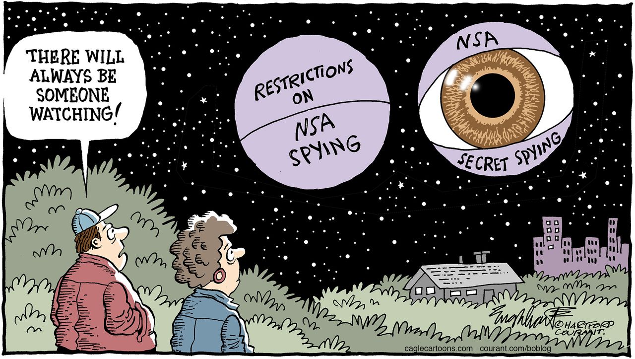 Political cartoon NSA Surveillance