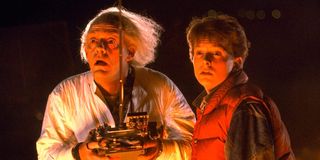 Christopher Lloyd and Michael J. Fox in Back to the Future