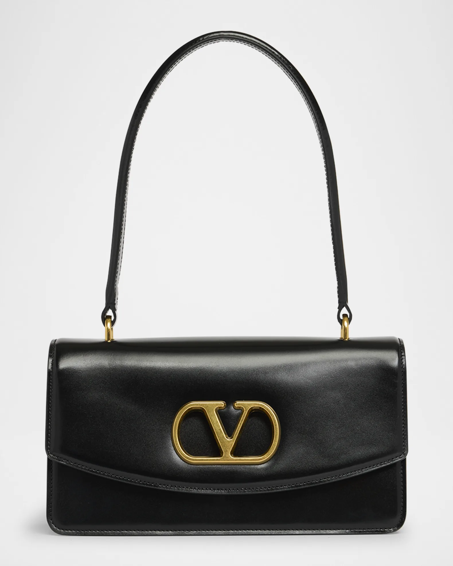 Valentino Garavani, Vain Vlogo Leather Top-Handle Bag