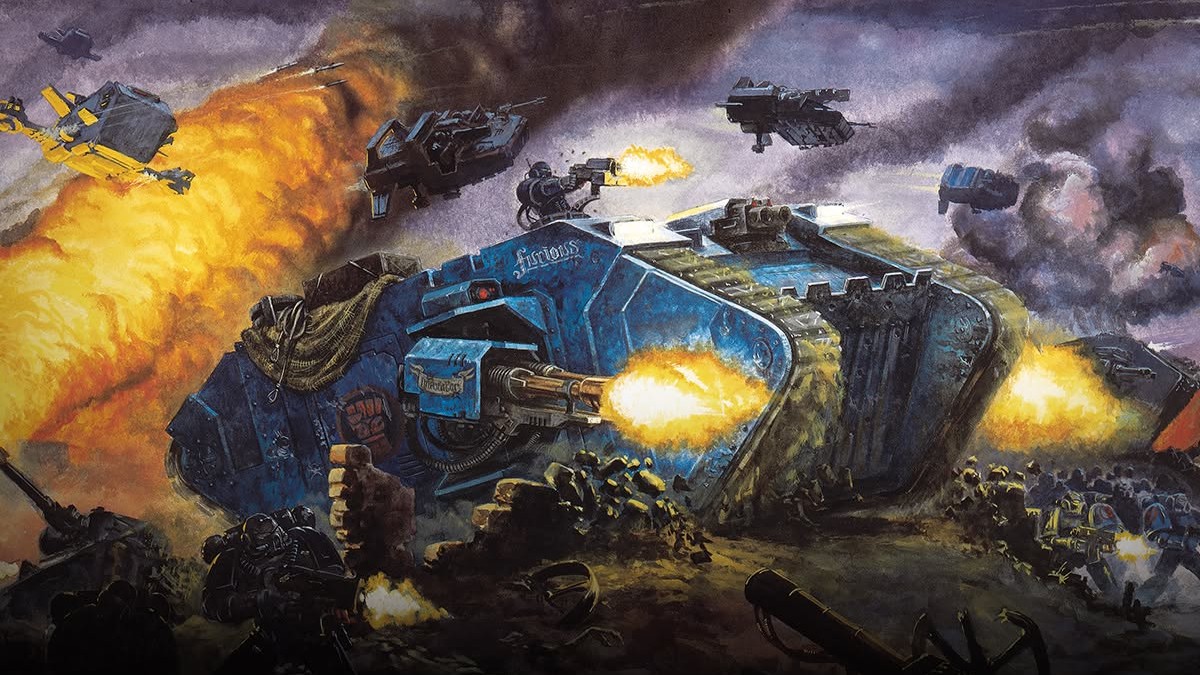 Warhammer 40k Land Raider art