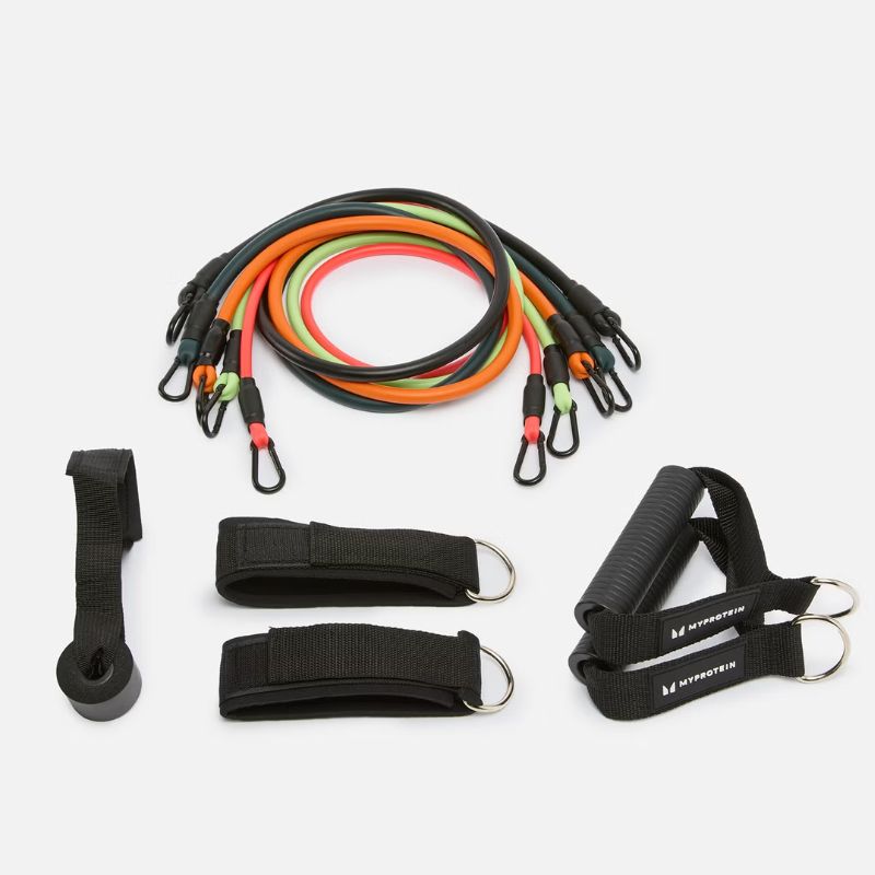 MyProtein resistance band set with handles
