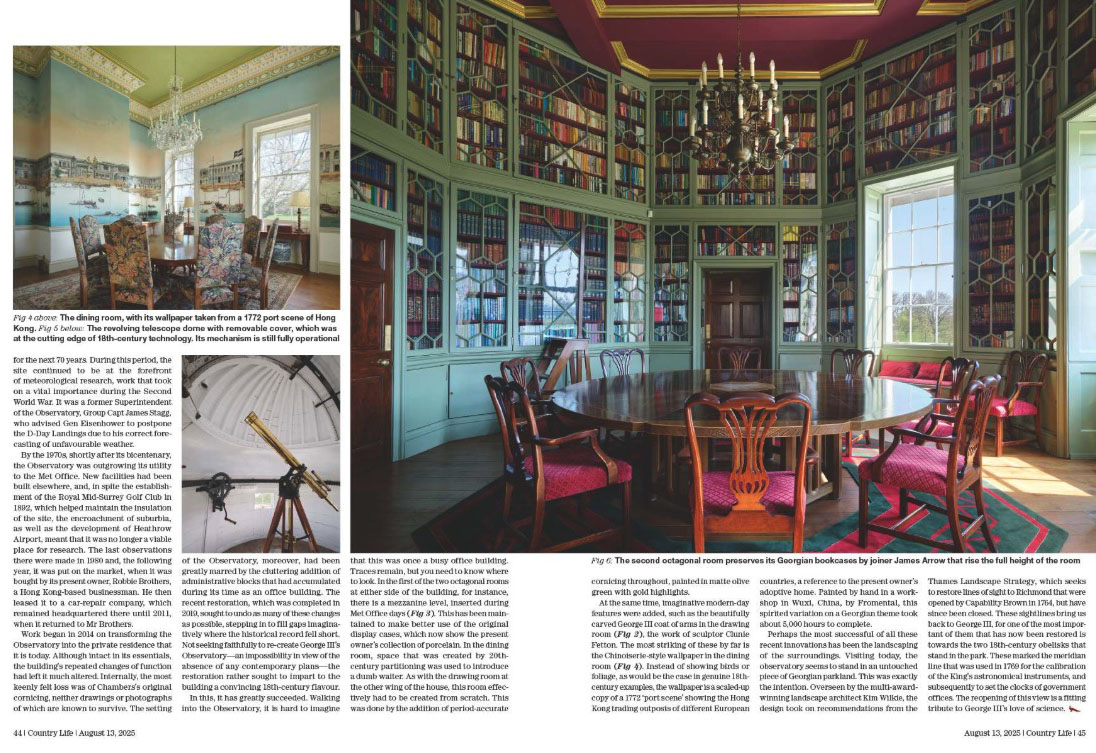 Spreads from Country Life 13 August 2025