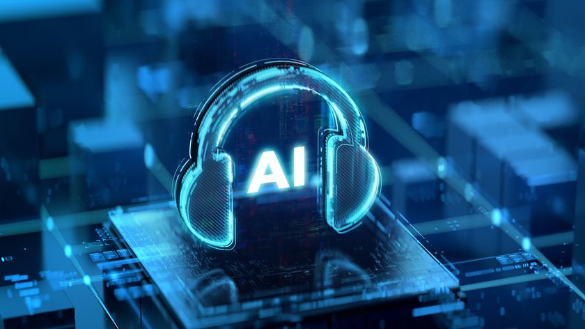 Artificial intelligence music and sound concept. Represented with digital circuits and advanced algorithms in a high-tech setting, showcasing modern technological advancements and innovation