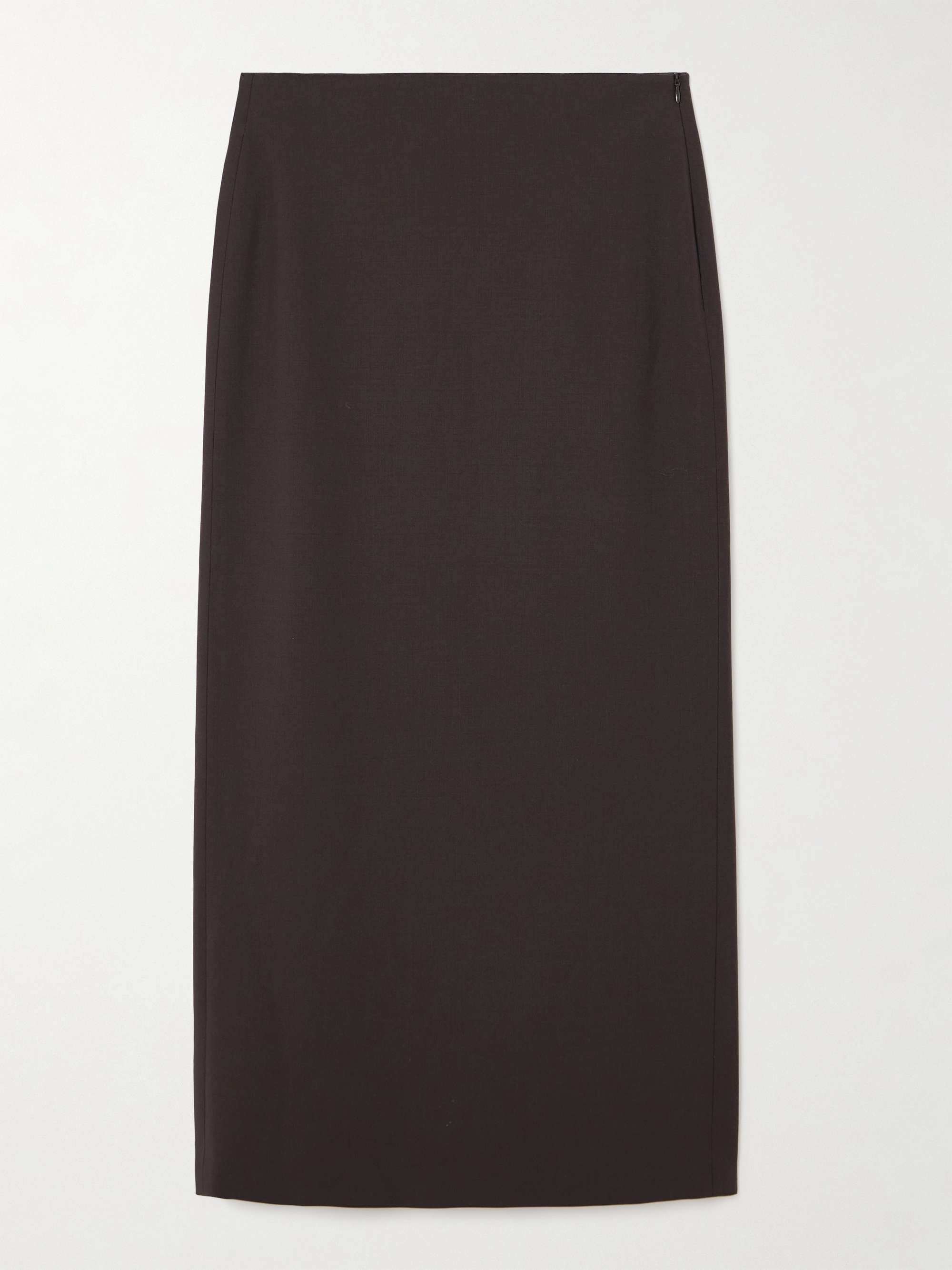 Wool-Blend Midi Skirt