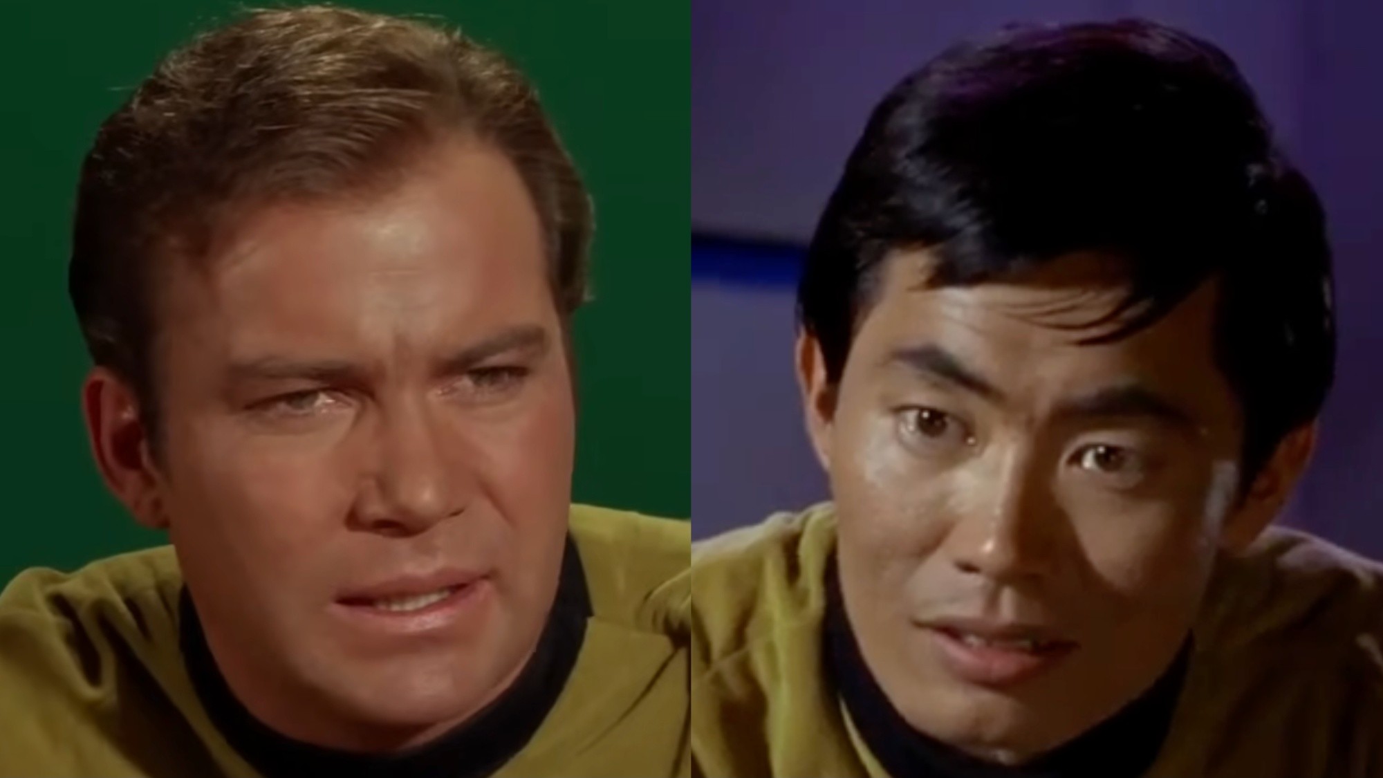 Kirk and Sulu split image