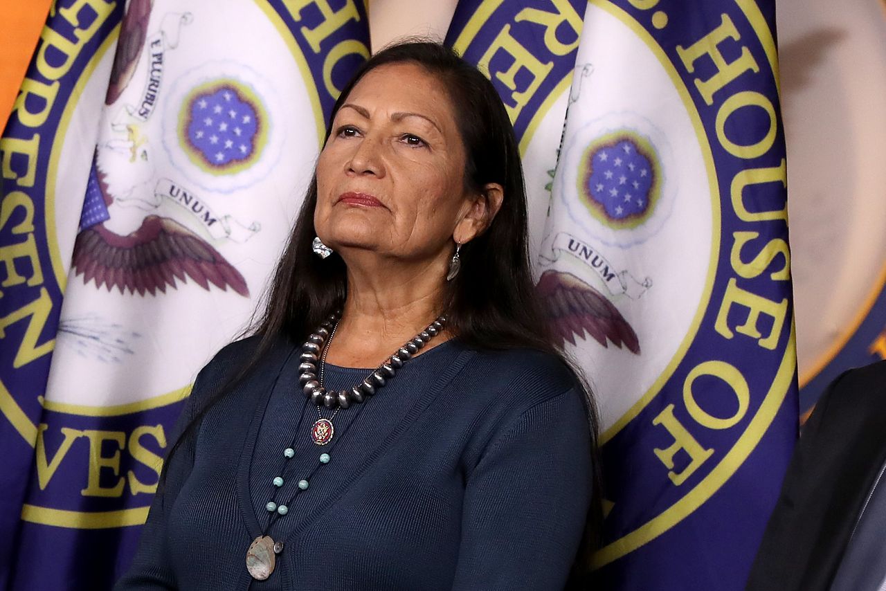 Rep. Deb Haaland in Washington