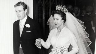 Princess Margaret and her new husband Antony Armstrong-Jones leave Westminster Abbey