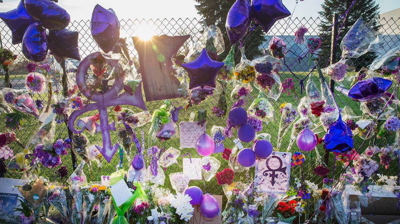 Prince tributes at Paisley Park