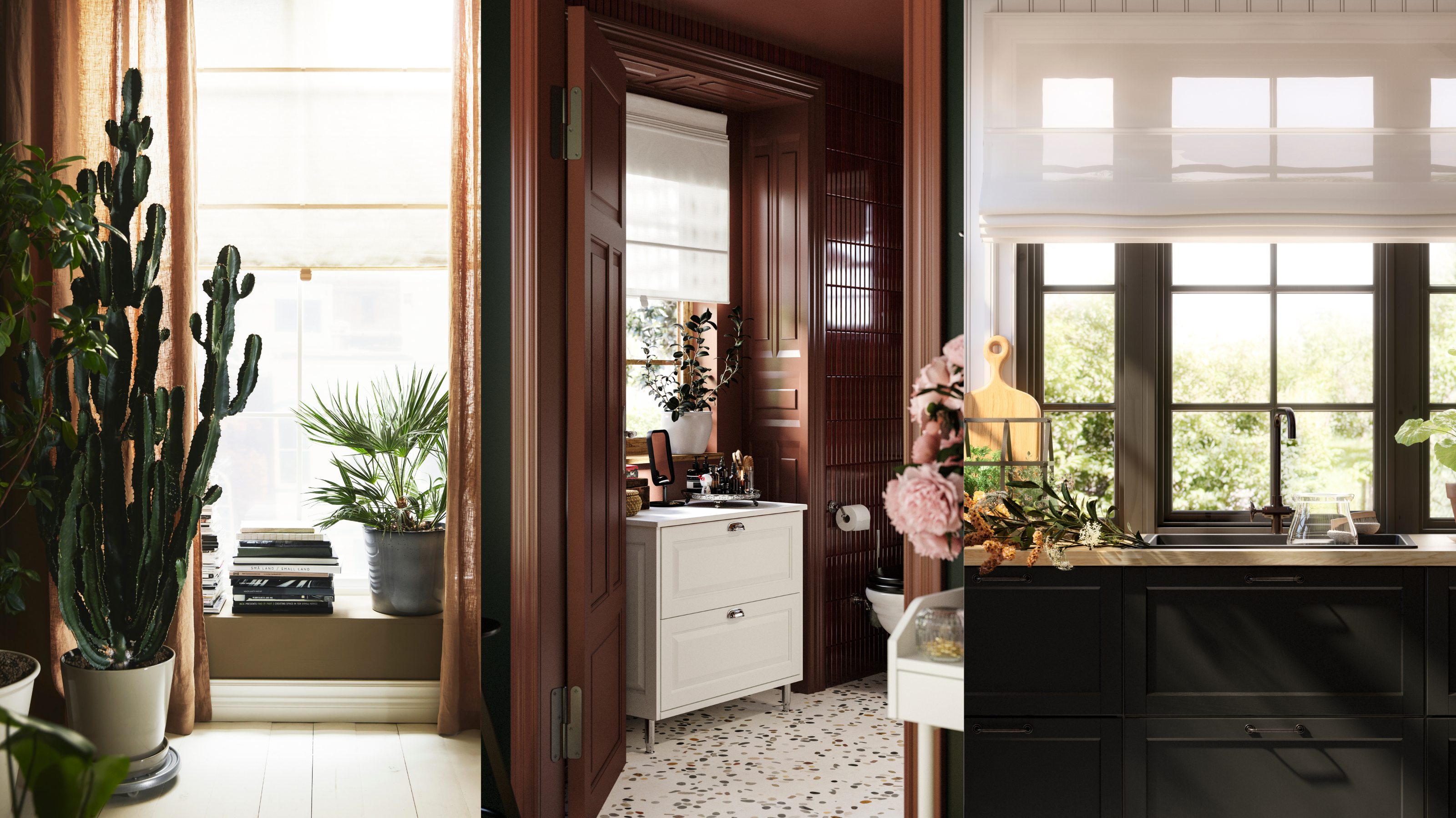 IKEA Magnetic RINGBLOMMA Roman blind in white