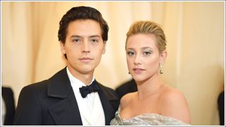 Cole Sprouse and Lili Reinhart attend the Heavenly Bodies: Fashion & The Catholic Imagination Costume Institute Gala at The Metropolitan Museum of Art on May 7, 2018 in New York City.
