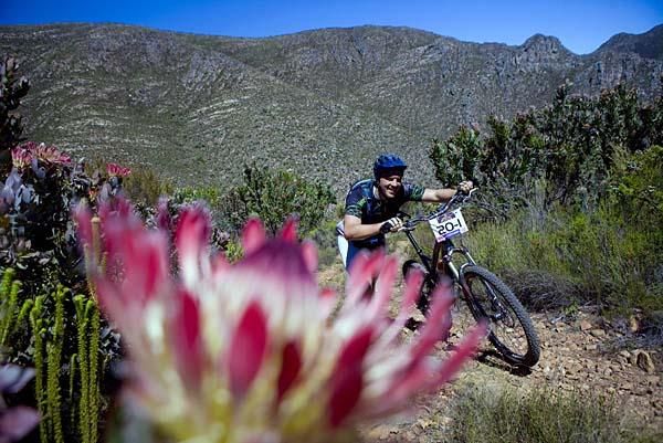 A rider in the Kamanassie wilderness.